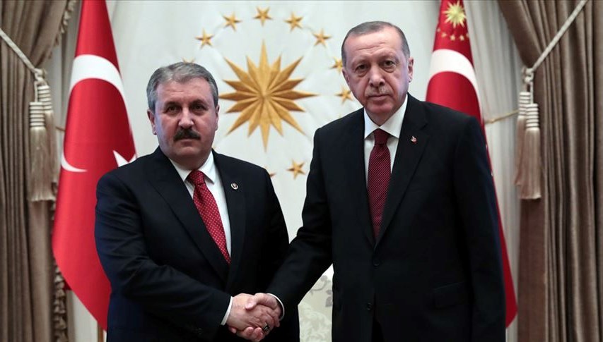 Cumhurbaşkanı Erdoğan, Destici ile görüşüyor
