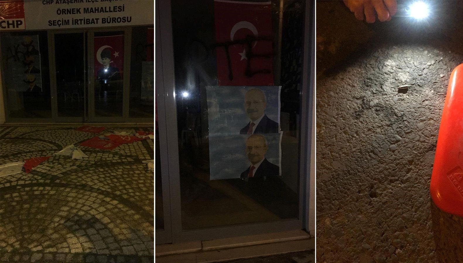 İstanbul’da CHP Seçim İrtibat Ofisi’ne saldıran 6 kişi gözaltında
