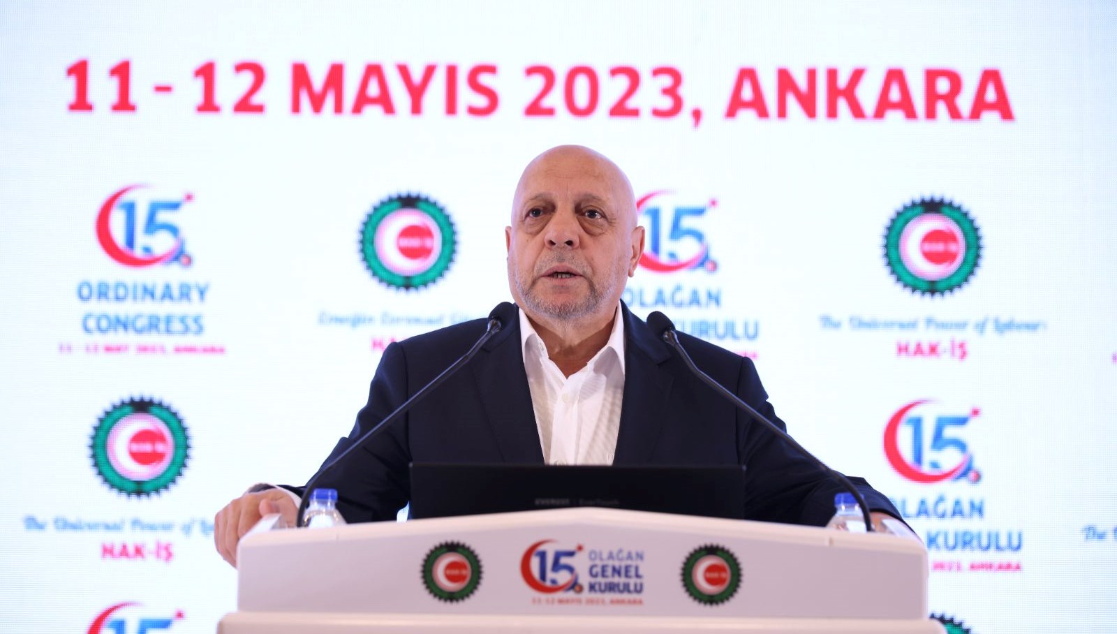 Mahmut Arslan yine HAK-İŞ Genel Başkanlığına seçildi
